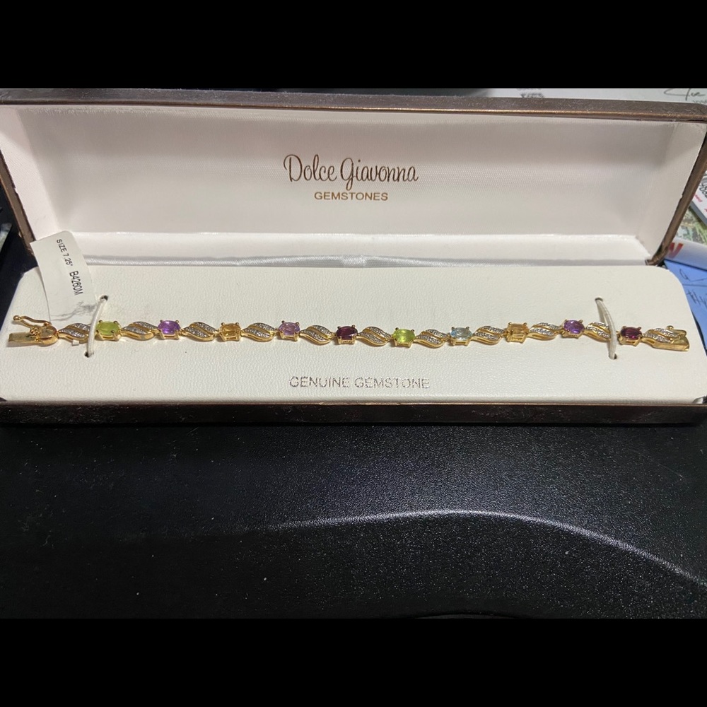 Genuine Gemstone Bracelet new in box